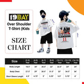 Sunset Bliss Trendy kids Oversized Tees in Bold Orange